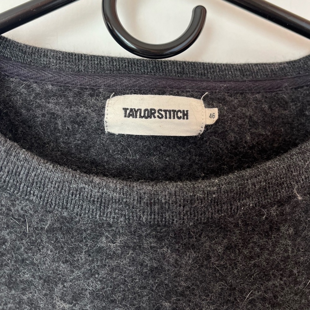 Taylor Stitch Charcoal Wool Sweater - Picture 2 of 5